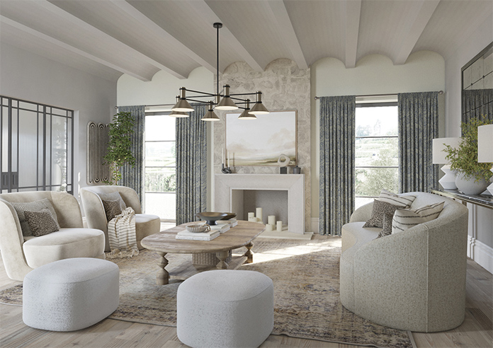 William Morris At Home Larkspur, Woven Indigo - Made to Measure Curtains - Image 7